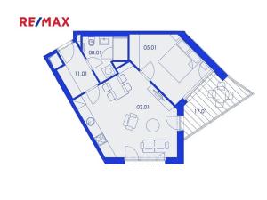 Pronájem bytu 2+kk, Praha - Strašnice, Ramonova, 50 m2
