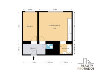 Prodej bytu 2+kk, Praha - Staré Město, Kozí, 45 m2