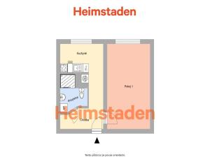 Pronájem bytu 1+1, Ostrava - Výškovice, Šeříková, 40 m2