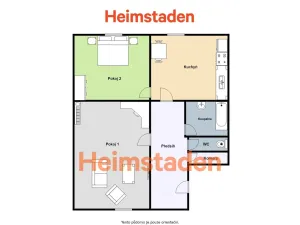 Pronájem bytu 2+1, Ostrava - Moravská Ostrava, Nedbalova, 54 m2