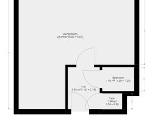 Pronájem bytu 1+kk, Praha - Záběhlice, Topolová, 30 m2