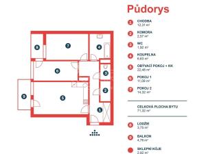 Pronájem bytu 3+kk, Praha - Uhříněves, Václava Trojana, 83 m2