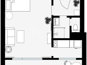 Pronájem bytu 1+kk, Praha - Střížkov, Rumburská, 33 m2