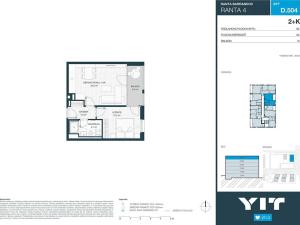 Prodej bytu 2+kk, Praha - Hlubočepy, Wassermannova, 43 m2