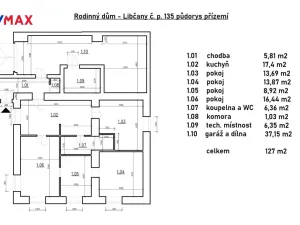 Prodej rodinného domu, Libčany, 227 m2