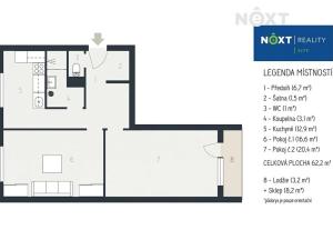 Prodej bytu 2+1, Bučovice, Fučíkova, 74 m2