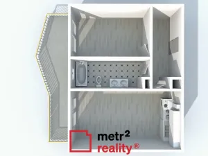 Pronájem bytu 2+kk, Olomouc, U solných mlýnů, 65 m2