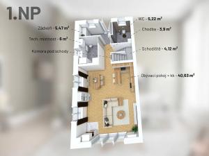 Prodej rodinného domu, Praha - Řepy, Otlíkovská, 125 m2