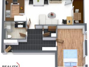 Pronájem bytu 2+kk, Chotěšov, Nová, 56 m2