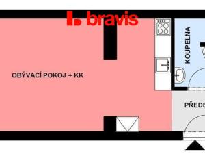 Pronájem bytu 1+kk, Brno, Jundrovská, 34 m2