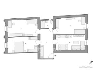 Prodej bytu 3+1, Praha - Nusle, Horní, 66 m2