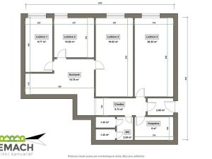 Pronájem ubytování, Uherské Hradiště, náměstí Republiky, 92 m2