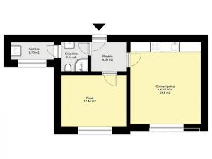 Prodej bytu 2+kk, Kolín, Raisova, 44 m2