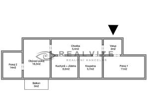 Pronájem bytu 3+1, České Budějovice, L. M. Pařízka, 66 m2