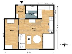 Prodej bytu 1+kk, Praha - Libeň, Braunerova, 41 m2