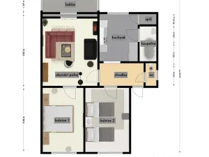 Pronájem bytu 3+1, Olomouc, Smetanova, 72 m2