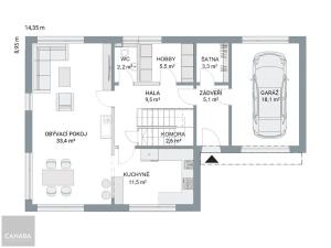 Prodej rodinného domu, Škvorec, 183 m2