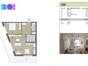 Pronájem bytu 2+kk, Ostrava, F. X. Riepla, 54 m2