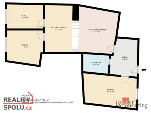 Prodej bytu 4+kk, Brno - Zábrdovice, Cejl, 76 m2