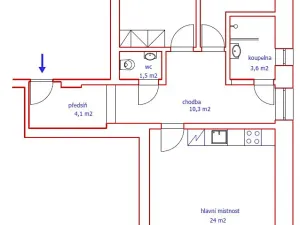 Pronájem bytu 3+kk, Turnov, Fučíkova, 60 m2