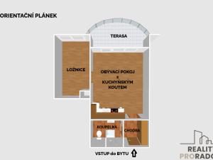 Pronájem bytu 2+kk, Olomouc - Nová Ulice, Na Tabulovém vrchu, 50 m2