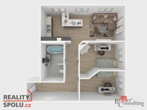 Prodej bytu 3+kk, Plzeň - Křimice, Žitná, 63 m2