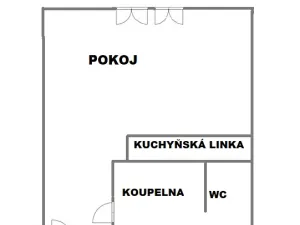 Pronájem bytu 1+kk, Hradec Králové, třída Edvarda Beneše, 30 m2