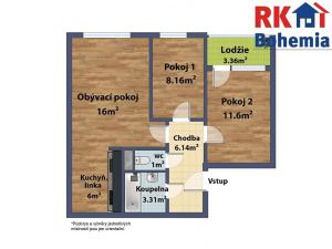 Prodej bytu 3+kk, Praha - Bohnice, Řešovská, 60 m2