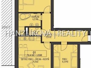 Pronájem bytu 3+kk, České Budějovice - České Budějovice 3, B. Smetany, 86 m2
