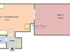 Pronájem bytu 2+kk, Strakonice - Strakonice I, Velké náměstí, 60 m2
