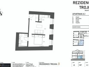 Prodej bytu 1+kk, Horní Planá, Náměstí, 39 m2