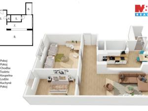 Prodej bytu 3+kk, Pardubice - Polabiny, Prodloužená, 57 m2