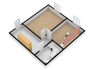 Pronájem bytu 2+kk, Liberec - Liberec IV-Perštýn, Revoluční, 45 m2