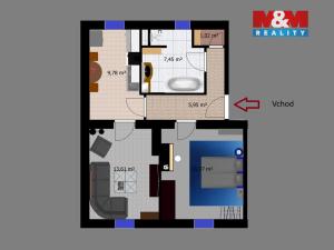 Prodej bytu 2+1, Kolín - Kolín II, Bachmačská, 50 m2