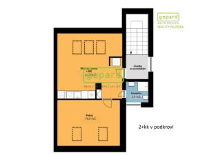 Pronájem bytu 2+kk, Brno - Židenice, Nopova, 51 m2