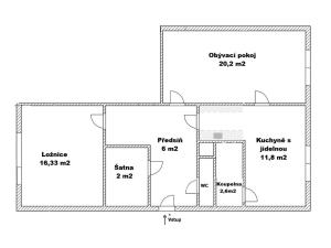 Prodej bytu 2+1, Děčín - Děčín III-Staré Město, Rakovnická, 57 m2