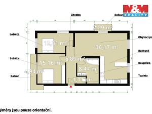 Pronájem bytu 3+kk, Vochov, 70 m2