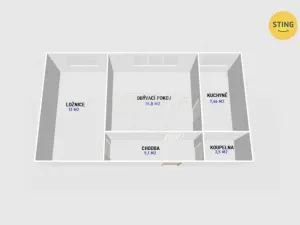 Pronájem bytu 2+1, Opava - Kateřinky, Holasická, 44 m2