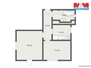 Prodej bytu 2+1, Karlovy Vary - Bohatice, Na Výšině, 45 m2