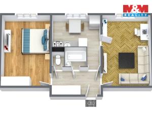 Prodej bytu 2+1, Chodov, Příční, 52 m2