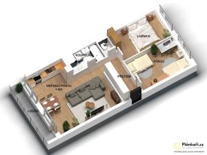 Prodej bytu 3+kk, Praha - Karlín, Molákova, 69 m2