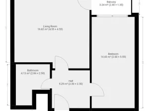 Pronájem bytu 2+kk, Praha - Troja, Hnězdenská, 45 m2