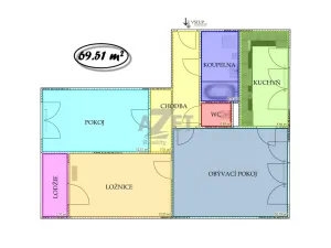 Prodej bytu 3+1, Orlová - Lutyně, Karla Dvořáčka, 72 m2