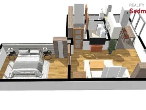 Prodej bytu 2+kk, Vlachovice, 56 m2