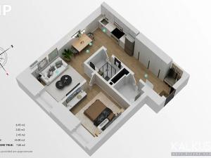 Pronájem bytu 2+kk, Hradec Králové, Eliščino nábřeží, 34 m2