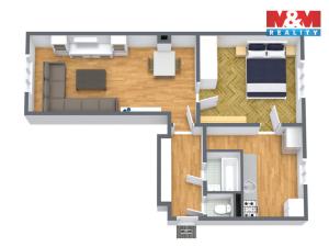 Prodej bytu 2+1, Karlovy Vary - Rybáře, Sokolovská, 58 m2