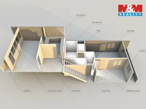 Prodej bytu 3+1, Chomutov, Kundratická, 70 m2