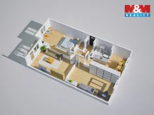 Prodej bytu 3+1, Krupka - Maršov, Karla Čapka, 79 m2