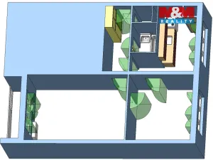 Prodej bytu 2+1, Beroun - Beroun-Město, Košťálkova, 49 m2