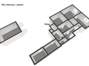 Prodej vícegeneračního domu, Litvínovice, 159 m2
